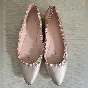 Kate Spade rose gold flats sz8